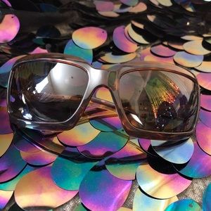 Prada burgundy gold tortoiseshell sunglasses